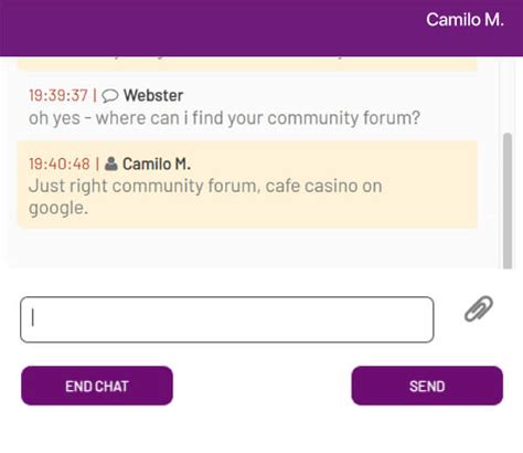 cafe casino chat.